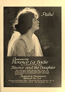 <i>Divorce and the Daughter</i> 1916 film by Frederic Richard Sullivan