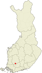 Lage von Akaa in Finnland
