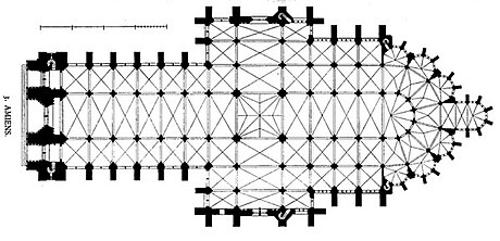 Planta de catedral