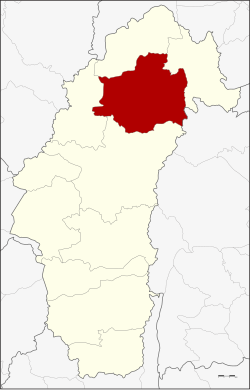 Map of Phetchabun, Thailand, with Lom Sak