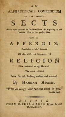 An alphabetical compendium of the various sects (1784) An alphabetical compendium of the various sects (1784).png