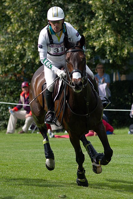 Andrew Hoy, in his seventh Olympic Games, and Rutherglen competing in the cross-country discipline of the eventing.