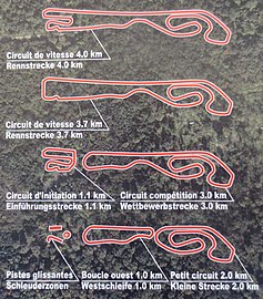 All layout configurations of Anneau du Rhin
