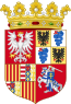 Arms of Bona Sforza d'Aragona, Queen consort of Poland.svg