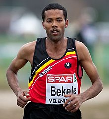 Atelaw Yeshetela became the first Belgian to win the competition. Atelaw Bekele Velenje 2011.jpg