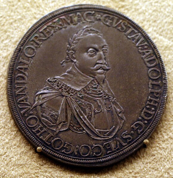 File:Augsburg Gustav-Adolph-Taler 1632.7 (obv).jpg