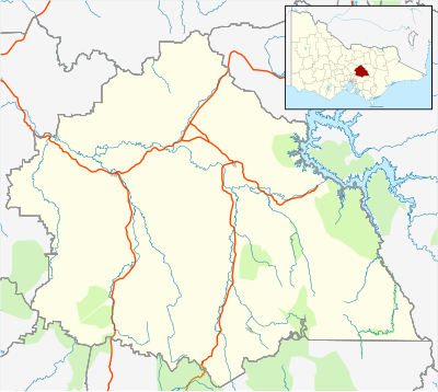 Location map Australia Victoria Shire of Murrindindi