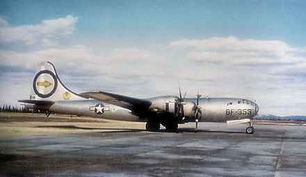Martin-Omaha B-29-40-MO Superfortress AAF Serial No. 44-27353 The Great Artiste assigned to Crew C-15, 393rd Bombardment Squadron of the 509th Bomb Group. This aircraft was converted to Silverplate Victor number 89. This aircraft flew on both Atomic Bomb missions (6 August, 9 August 1945) as an instrument aircraft monitoring the nuclear explosions.
