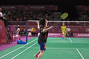 Deutsch: Badminton bei den Olympischen Jugendspielen 2018; Tag 4, 10. Oktober 2018; Viertelfinale Mädchen: Vu Thi Anh Thu (Vietnam) - Goh Jin Wei (Malaysia) 12-21, 9-21 26′ English: Badminton at the 2018 Summer Youth Olympics at 10 October 2018 – Girls Quarterfinal: Vu Thi Anh Thu (Vietnam) vs Goh Jin Wei (Malaysia) 12-21, 9-21 26′