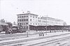 The tracks and platform side of Donauwörth station in 1895