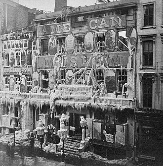 Barnum's New Museum after the 1868 fire Barnum's after the 1868 fire.jpg