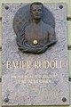 Plaque commémorative en l'honneur de Rudolf Bauer, à Budapest.