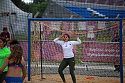 Deutsch: Beachhandball bei den Olympischen Jugendspielen 2018; Tag 5, 10. November 2018; Mädchen, Platzierungsrunde - Mauritius-Venezuela 0:2 English: Beach handball at the 2018 Summer Youth Olympics at 11 October 2018 – Girls Consolation Round – Mauritius-Venezuela 0:2