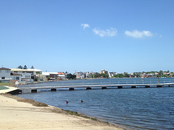 Lake Macquarie coastline at Belmont