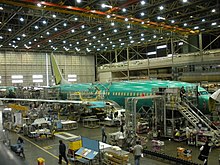 Assembly of a 737 in the Renton Factory Boeing Plant in Renton, 5-18-2010 (4622746048).jpg