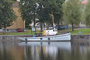 Bogserbåten Rolf i hamnen i Säffle