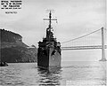 Bow view of USS Nicholas (DD-449) underway off San Francisco on 15 January 1944.jpg
