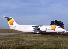 The aircraft involved in the accident while still in service with British European British European 146-300.jpg