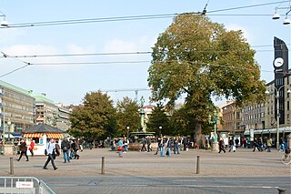 Brunnsparken, Gothenburg central square in Gothenburg, Sweden