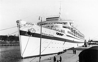 MV <i>Wilhelm Gustloff</i> German military transport ship which sank in 1945; former cruise ship