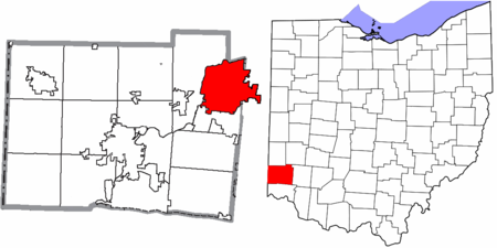 Butler County Ohio Middletown highlighted.png