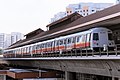 A Kawasaki Heavy Industries & CSR Qingdao Sifang C151B at Boon Lay MRT station in 2022.