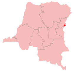 Lokasi Goma di Republik Demokratik Kongo