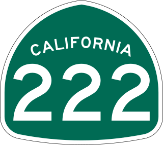 <span class="mw-page-title-main">California State Route 222</span> Highway in California