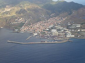 Aerial view of Caniçal