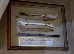 Canova's tools, Rome, 31 December 1822 - Sculpture Gallery, Chatsworth House - Derbyshire, England - DSC03540.jpg