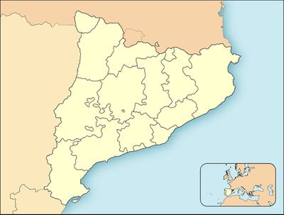 Mapa de localización de Catalunya 1716-1802