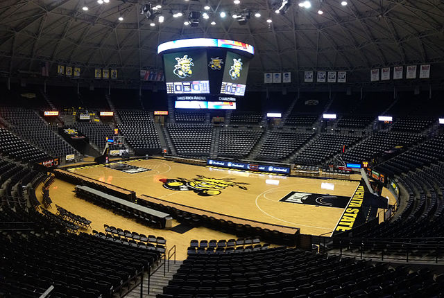 Charles Koch Arena is home to the Wichita State Shockers men's and women's basketball and women's volleyball teams. (2016)