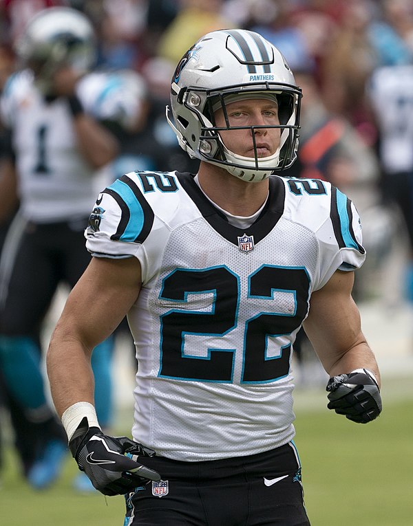 Running back Christian McCaffrey, taken 8th overall by Carolina, has already broken several NFL and franchise all-purpose yards records before being t