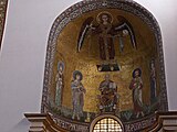 Inneres des Domes San Matteo in Salerno: Apsismosaik