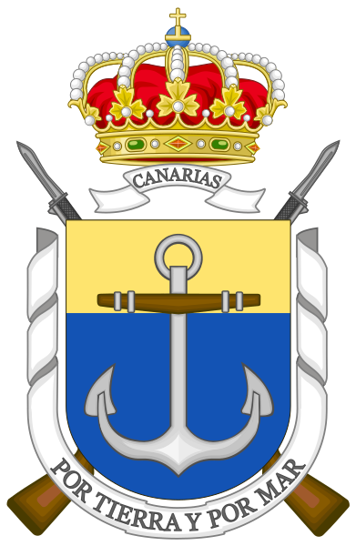 File:Coat of Arms of the Spanish Marine Corps Canary Islands Security Unit.svg