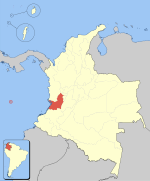 Location of Valle del Cauca