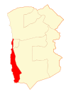 Map o Iquique in Tarapacá Region