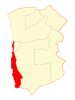 Mapa de Iquique en la Región de Tarapacá