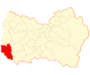 Map o Paredones commune in O'Higgins Region