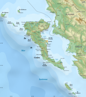 Corfu topographic map-fr.svg