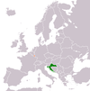Location map for Croatia and Luxembourg.