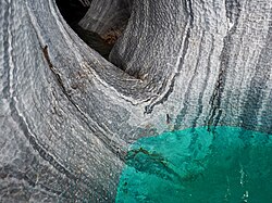 Cuevas de Mármol - Marble Caves, Blue Water, Patagonia, Chile.jpg