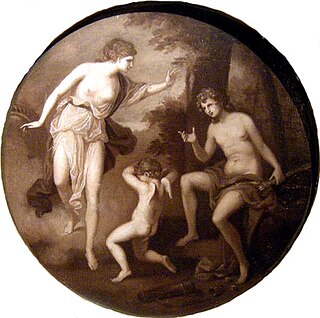 <i>Cupid and Ganymede</i> 1782 painting by Angelica Kauffman