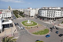 Avenue Mohammed V in Rabat, an example of 20th-century architecture and urban planning introduced during the French occupation DSC 3048 (8603476892).jpg