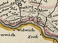 Detail of the Dagenham Breach on the main map