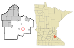 Thumbnail for File:Dakota County Minnesota Incorporated and Unincorporated areas New Trier Highlighted.svg