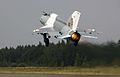 Romanian MiG-21 takes off during Baltica 2007.
