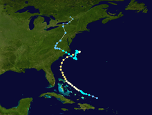 The erratic storm path of Hurricane Dennis Dennis 1999 track.png