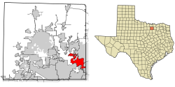 Denton County Texas Incorporated Areas The Colony highlighted.svg