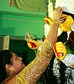 Devi Baran and Sindur Khela during 2016 Durga puja in Kolkata 39